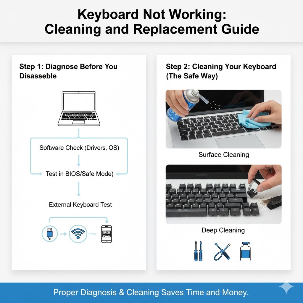 SimplifyTechHub's tweet image. Keyboard Not Working: Cleaning and Replacement Guide 

🚀 Simplifying dev, cloud &amp;amp; tech—one post at a time. 📷 Curious to dive deeper? Check out the full guide via the link in the bio!  
#CloudAndDevOps #LearnToCode #Tech #IT #mobiledevelopment #datascience #ai #operatingsystems