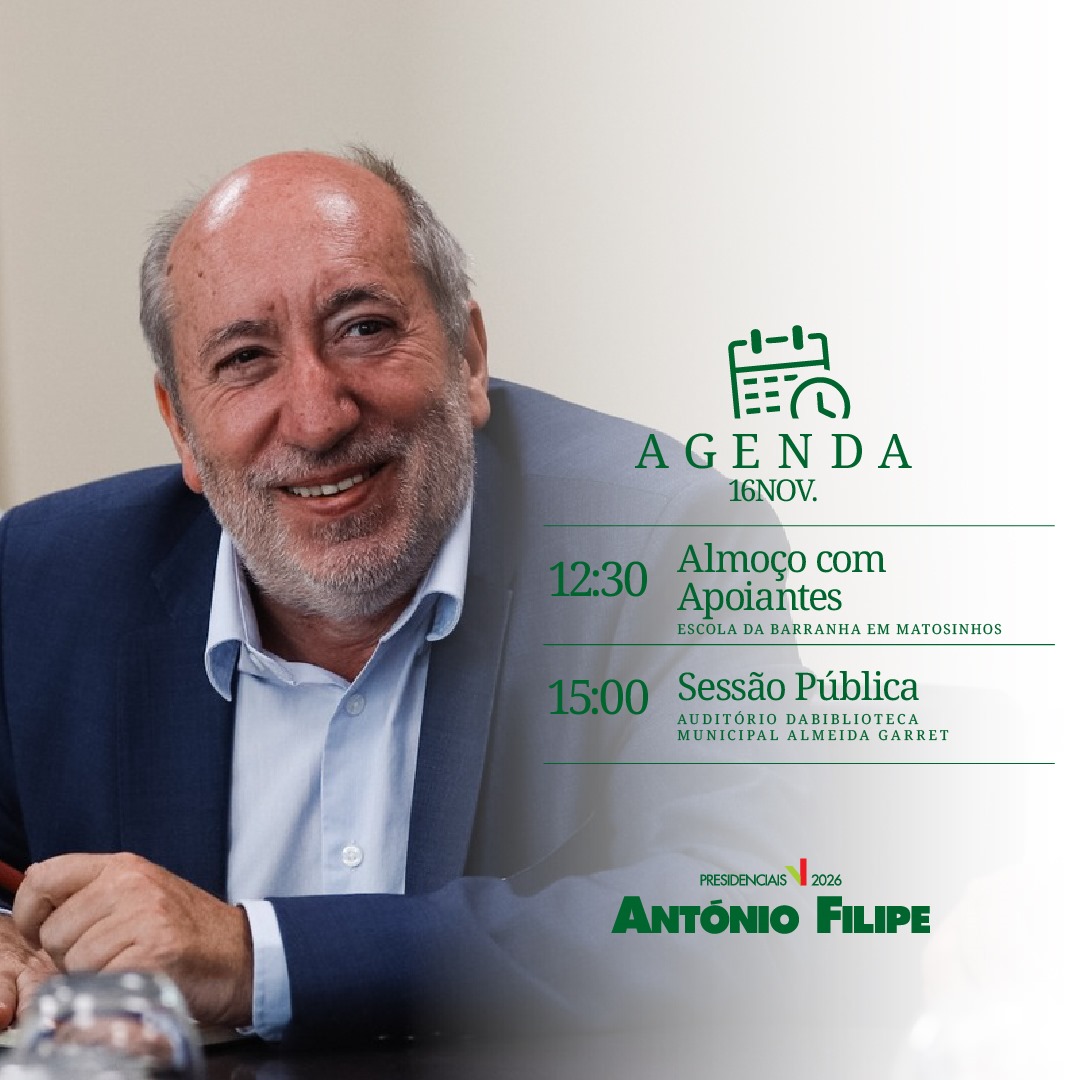 Domingo, vou estar no distrito do Porto.
Conto convosco.