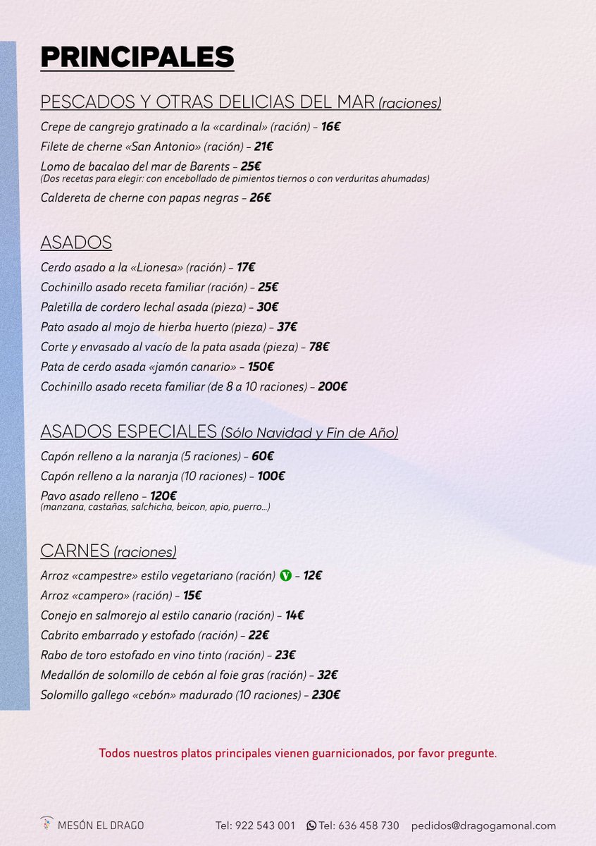 DragoGamonal's tweet photo. Les dejamos la nueva carta de comida para llevar.

Como cada año se lo ponemos súper fácil y ya no tienen excusas para que estas navidades puedan disfrutar de las fiestas en familia como se merecen...

La pueden descargar desde nuestro sitio web: https://t.co/sRdkgIyYbt https://t.co/rz8TqMZEOG