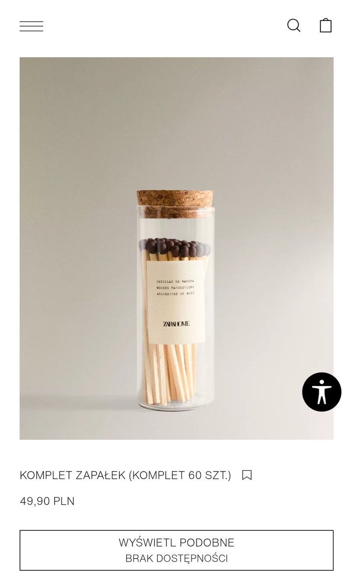 Duże zainteresowanie. Ludzie wykupili zapałki z Zary za 50 zł.

Hej, <a href="/PawelPaczul/">Paweł Paczul</a> może by test?