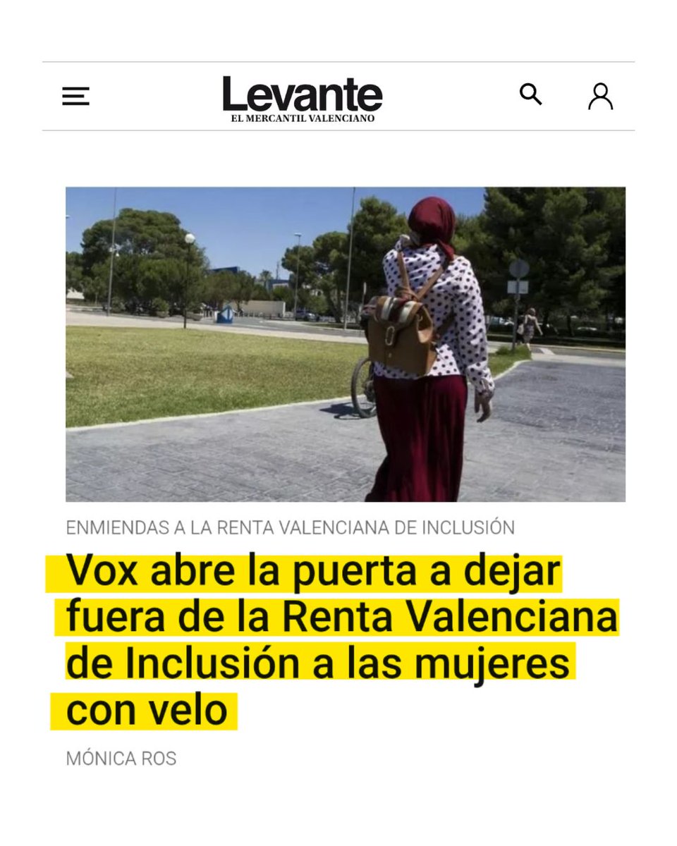 Vox vuelve a situar en el centro un discurso peligroso: proponer que mujeres con velo y parte de la población migrante queden fuera de una ayuda básica es incompatible con la Constitución y con cualquier marco democrático. 

Confiamos en que las instituciones garanticen los