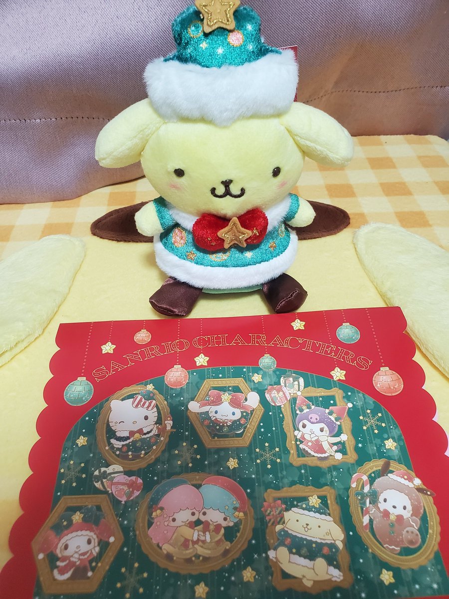 【新品・未使用】ポムポムプリン ポムバサダー限定　クリスマス　マスコット ポムポムプリン #ポムバサダー クリスマスプリンをゲット