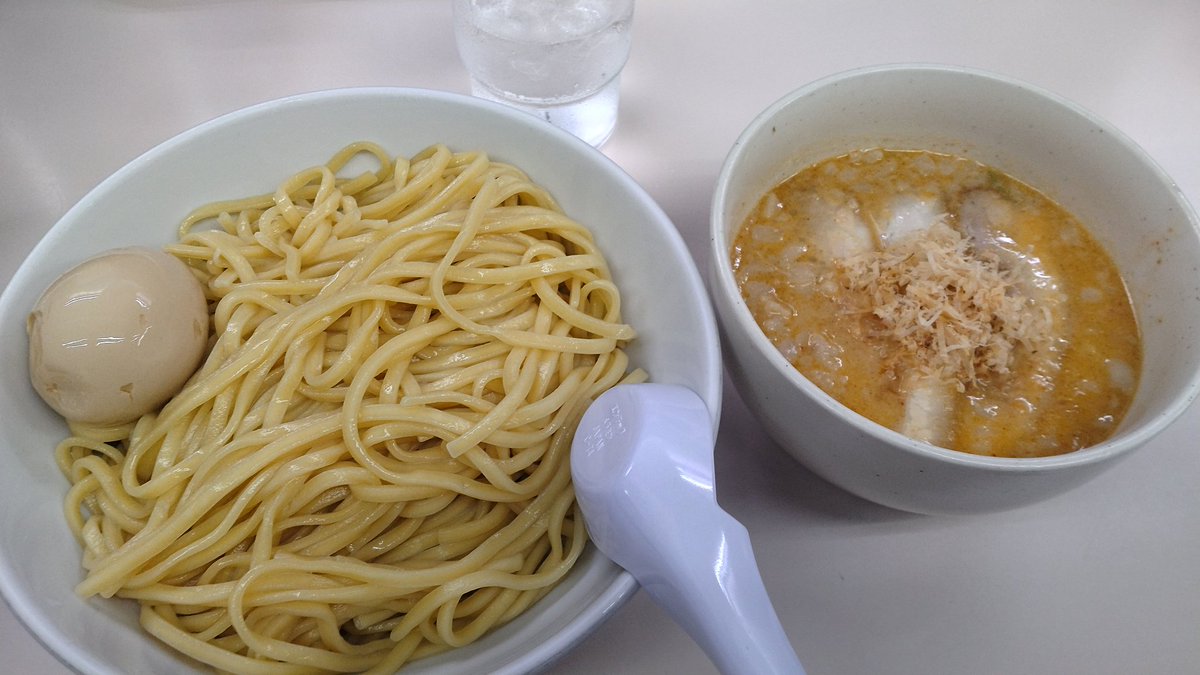 らーめん五丈原さん🍜 本日限定「みそつけ麺」大盛り 今回は早めに限定