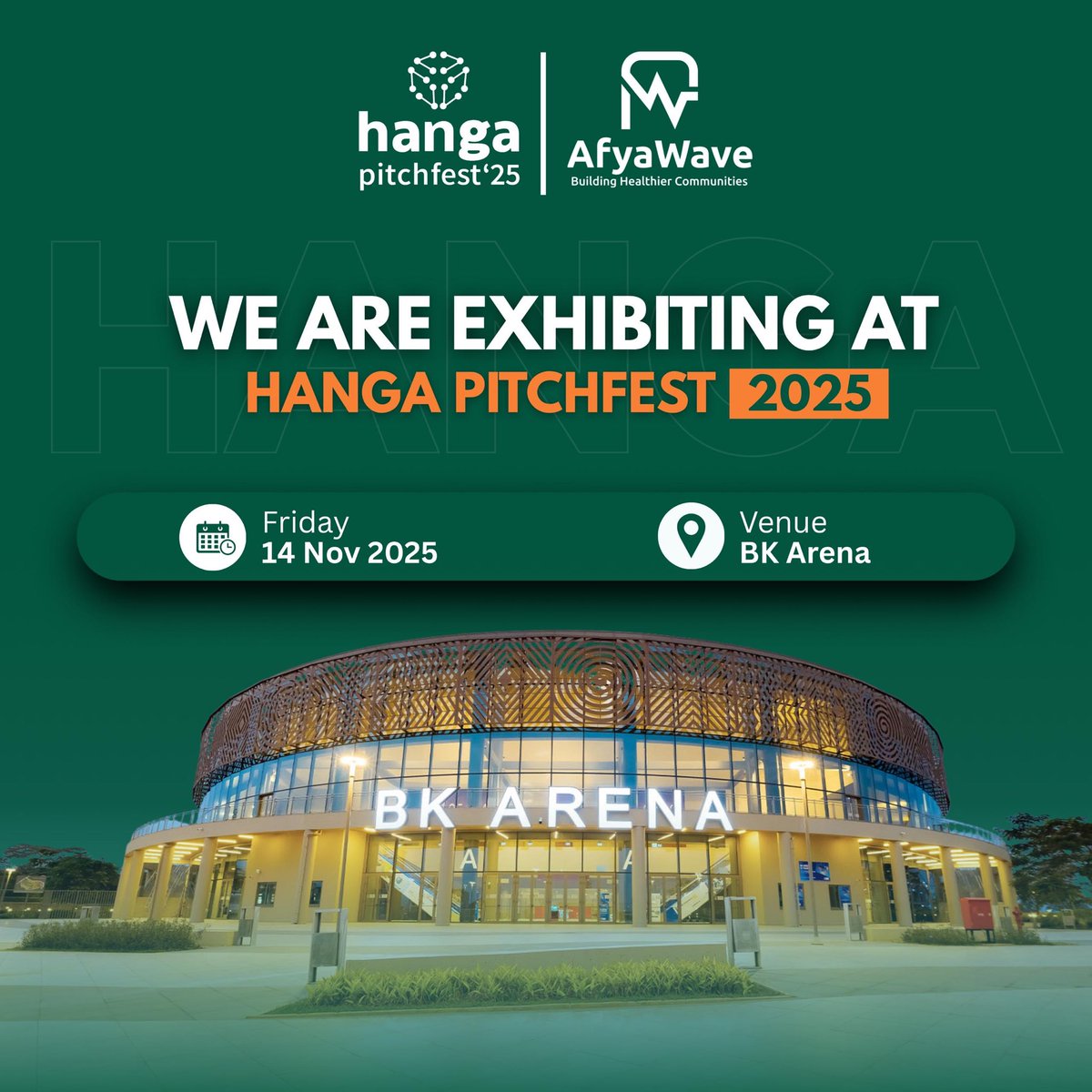 AfyaWave's tweet image. Excited to share that we’re exhibiting at #HangaPitchFest25 — the largest platform for startups pitching in Rwanda! 

As proud past winners, we’re thrilled to join the community again and celebrate its 5th anniversary.

#HangaPitchFest #techstartups #maternalhealth