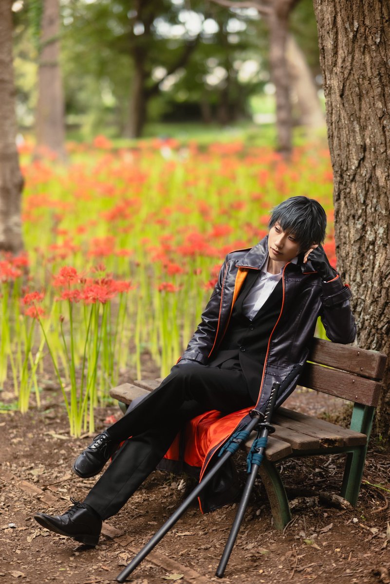 コスプレ 斎藤一

   曼珠沙華

──────
FGO cos
斎藤：透奈  #ykncos 
写真：あぶさん <a href="/abura0518/">あぶ</a> 

2025.09  #えざき舎