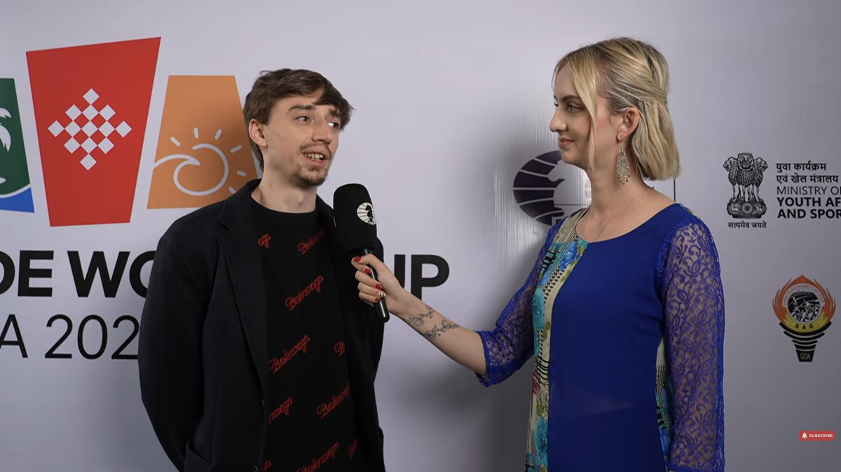 IndieChess's tweet image. Dubov after beating Pragg in Tiebreaks:

"Preparing for two classical games against Pragg took me 10 minutes on my phone. I did not even use my laptop." 😂