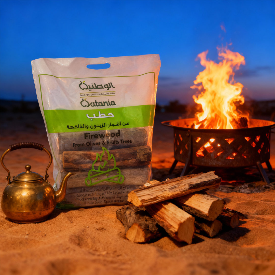 حطب #الوطنية_الزراعية من مخلفات أشجار الزيتون والفاكهة بمشروعنا بالجوف 
يتميز بجودته العالية لتستمتع بأجواء شتوية دافئة.

متوفر في متجرنا الإلكتروني  والأسواق الكبرى والسوبرماركت ومعارض الوطنية بالمملكة .
linktr.ee/alwataniaagri