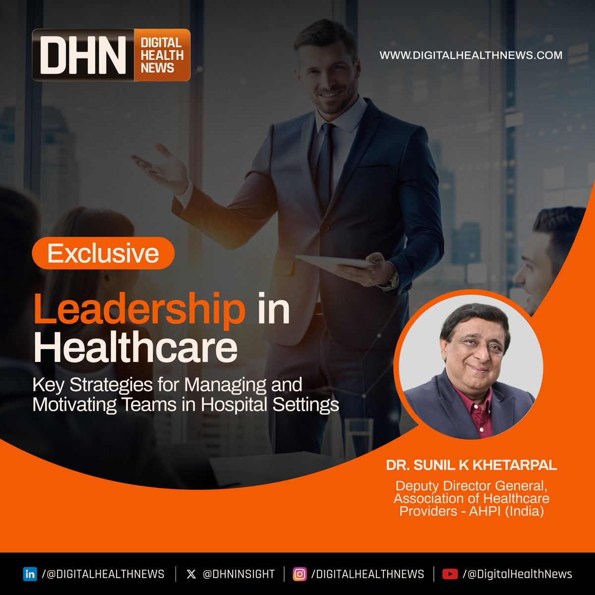 𝐋𝐞𝐚𝐝𝐞𝐫𝐬𝐡𝐢𝐩 𝐢𝐧 𝐇𝐞𝐚𝐥𝐭𝐡𝐜𝐚𝐫𝐞: 𝐊𝐞𝐲 𝐒𝐭𝐫𝐚𝐭𝐞𝐠𝐢𝐞𝐬 𝐟𝐨𝐫 𝐌𝐚𝐧𝐚𝐠𝐢𝐧𝐠 𝐚𝐧𝐝 𝐌𝐨𝐭𝐢𝐯𝐚𝐭𝐢𝐧𝐠 𝐓𝐞𝐚𝐦𝐬 𝐢𝐧 𝐇𝐨𝐬𝐩𝐢𝐭𝐚𝐥 𝐒𝐞𝐭𝐭𝐢𝐧𝐠𝐬

In healthcare, leadership isn’t defined by titles, it’s built through empathy, vision, adaptability,