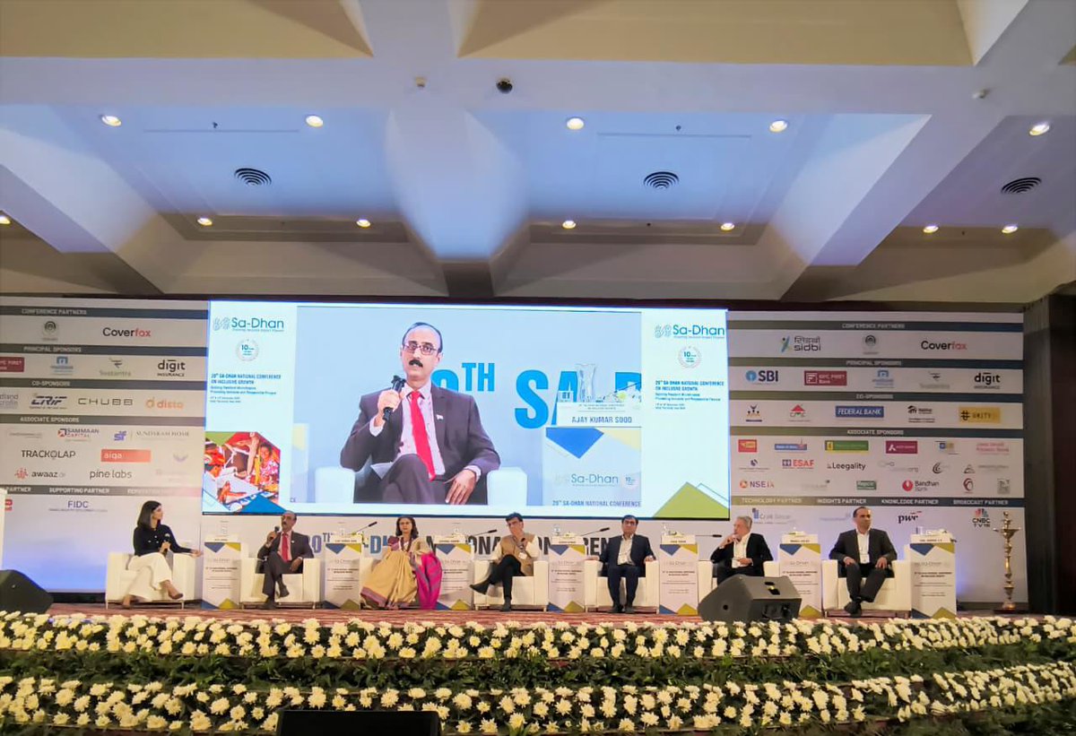 We are proud to share that our Chairman, MD &amp; CEO, Mr. Vivek Tiwari, took the stage as a Distinguished Speaker at the 20th Sa-Dhan National Conference on Inclusive Growth 2025, sharing visionary insights during Plenary Session 2 on “Strengthening Household Financial Resilience: