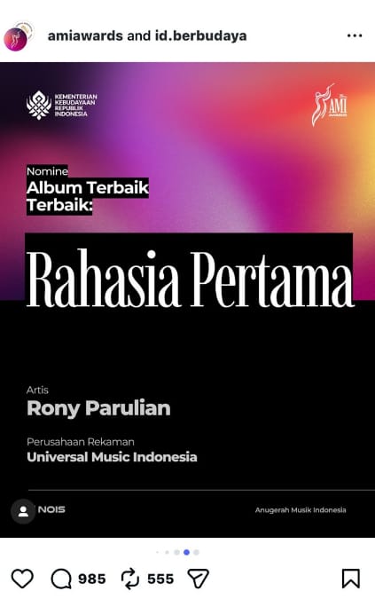 siapa ya yang bakal paling bersinar di panggung AMI Awards 2025? 🌟
salma, hindia, atau justru ada kejutan baru yang bakal bikin heboh? 👀
Pokoknya jangan sampai ketinggalan momen spesialnya bareng 
#AMIAWARDSxFRANKandCO