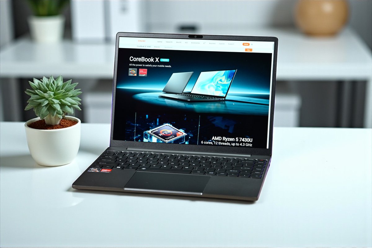 notebookcheck's tweet image. Günstiger Laptop mit AMD Ryzen 5 APU und 2K-Display für 399 Euro – Chuwi CoreBook X im Test dlvr.it/TPFC5J #GünstigerLaptop #ChuwiCoreBookX #AMDRyzen5 #2KDisplay #NotebookTest