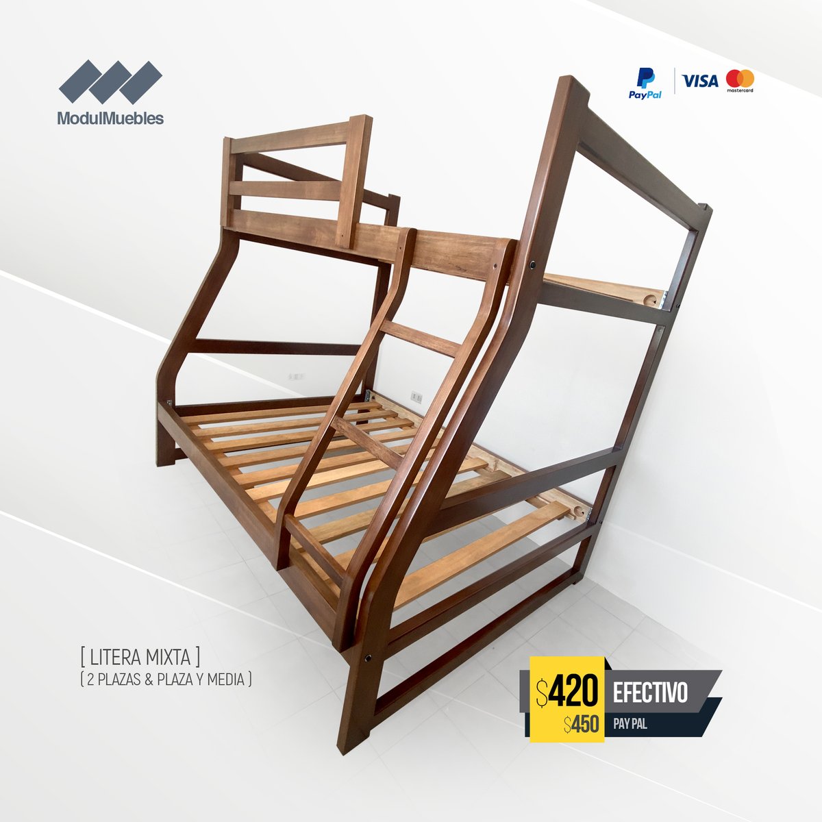 ModulMuebles's tweet image. 🎁 SUPER PROMO BLACK FRIDAY + NAVIDAD 🖤🎄
🪵 Muebles 100% de madera · Directo de fábrica
💥 15% OFF en la compra de un Comedor + Dormitorio
🌳 Copal Blanco · Copal Rosado · Canelo
🔩 Estructura sólida + acabado premium
🛠️ ¡5 AÑOS DE GARANTÍA REAL!
#ModulMuebles