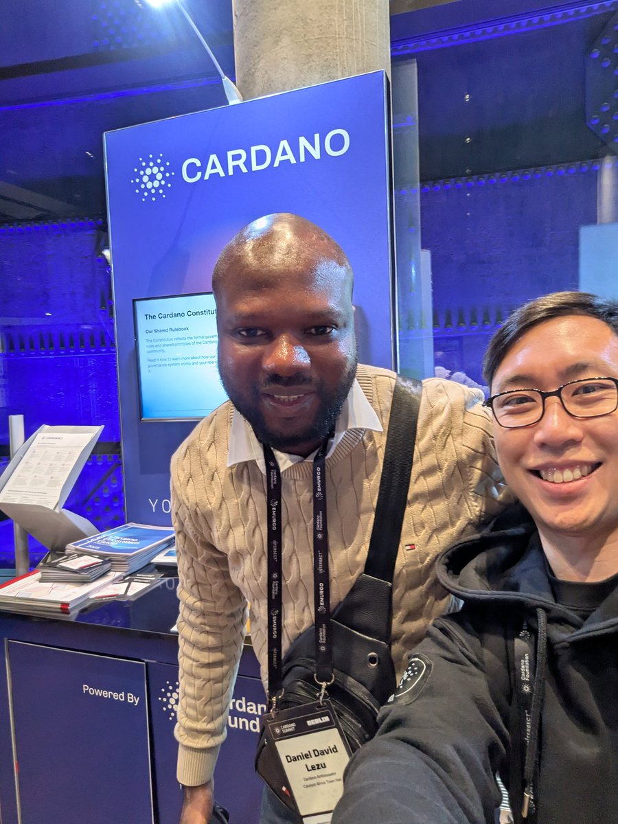 andreassosilo's tweet image. Don't forget to come by to @Cardano booth also and meet several Cardano Ambassadors like @africa_townhall ✨🚀 #CardanoCommunity #CardanoSummit2025