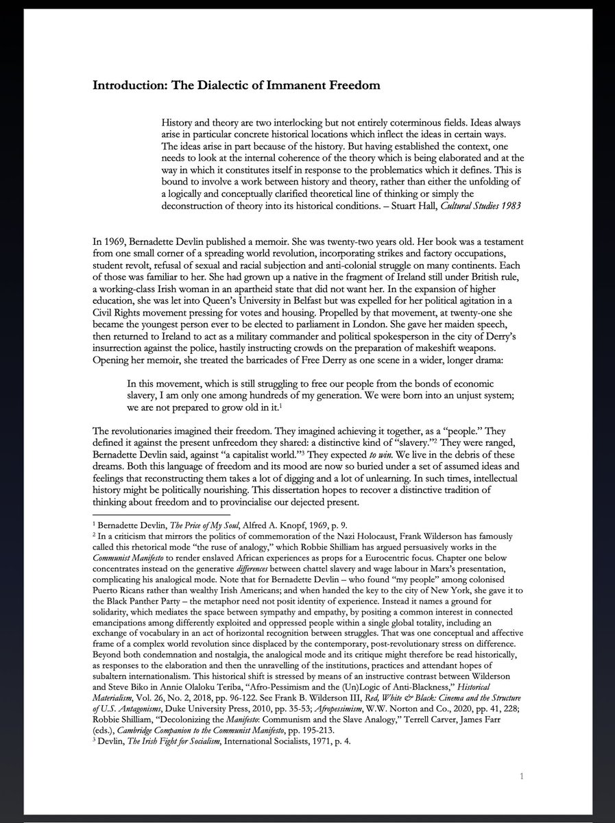 BarnabyRaine's tweet image. Thank you to all those asking - the dissertation is mostly close reading of lots of texts, but here are the first four pages for the very basic project. Now, into the treacherous/dying academic job market!