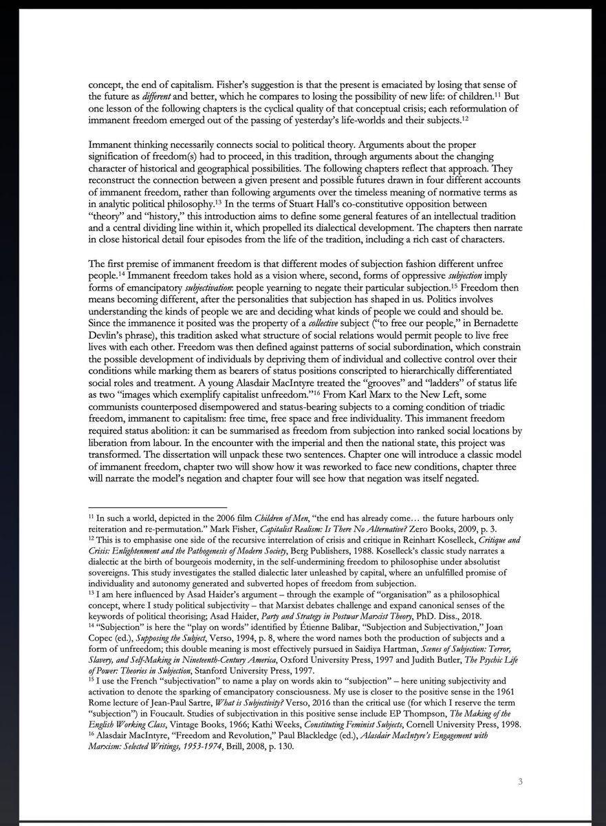 BarnabyRaine's tweet image. Thank you to all those asking - the dissertation is mostly close reading of lots of texts, but here are the first four pages for the very basic project. Now, into the treacherous/dying academic job market!