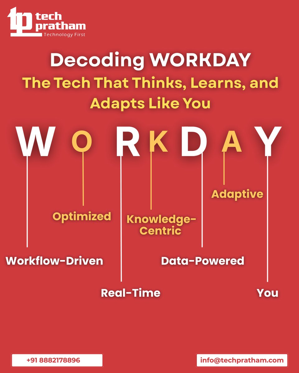 TechPratham_'s tweet image. Workday — where workflow meets intelligence ⚙️
At Tech Pratham, we train you to master the tool that powers modern enterprises.
Smarter. Faster. Data-driven. You-ready.

#Workday #TechPratham #DigitalTransformation #CareerUpgrade #WorkdayTraining #FutureOfWork
