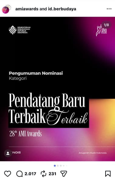 BosRQ_'s tweet photo. tiap tahun makin meriah, Ami Awards selalu jadi sorotan! tahun ini makin penasaran siapa yang bawa pulang piala? 👀 #AMIAWARDSxFRANKandCO https://t.co/Auu1Oceooc