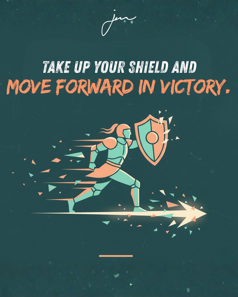 joshuamccauley's tweet image. Faith doesn’t hide — it moves forward.

Even when the fire’s hot and the arrows fly, you’re not standing still; you’re standing strong in Jesus.

Take up your shield, lift your eyes, and move — victory is already yours in Him! ⚔️🔥

#FaithForward #ShieldOfFaith