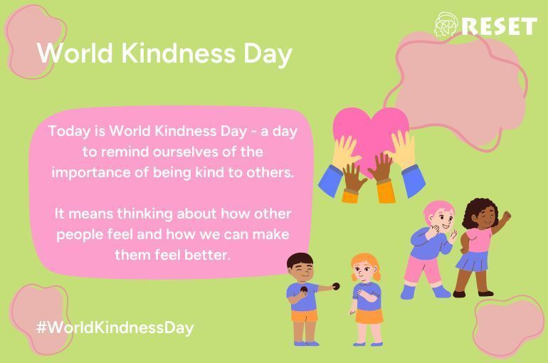 ReSET_Project_'s tweet image. Today is World Kindness Day 💛

Showing kindness towards others is a fundamental part of the ReSET groups – whether it&apos;s listening, showing empathy, or helping someone feel seen by your actions. Let’s take a moment to notice others and choose kindness today 🌸 #WorldKindnessDay