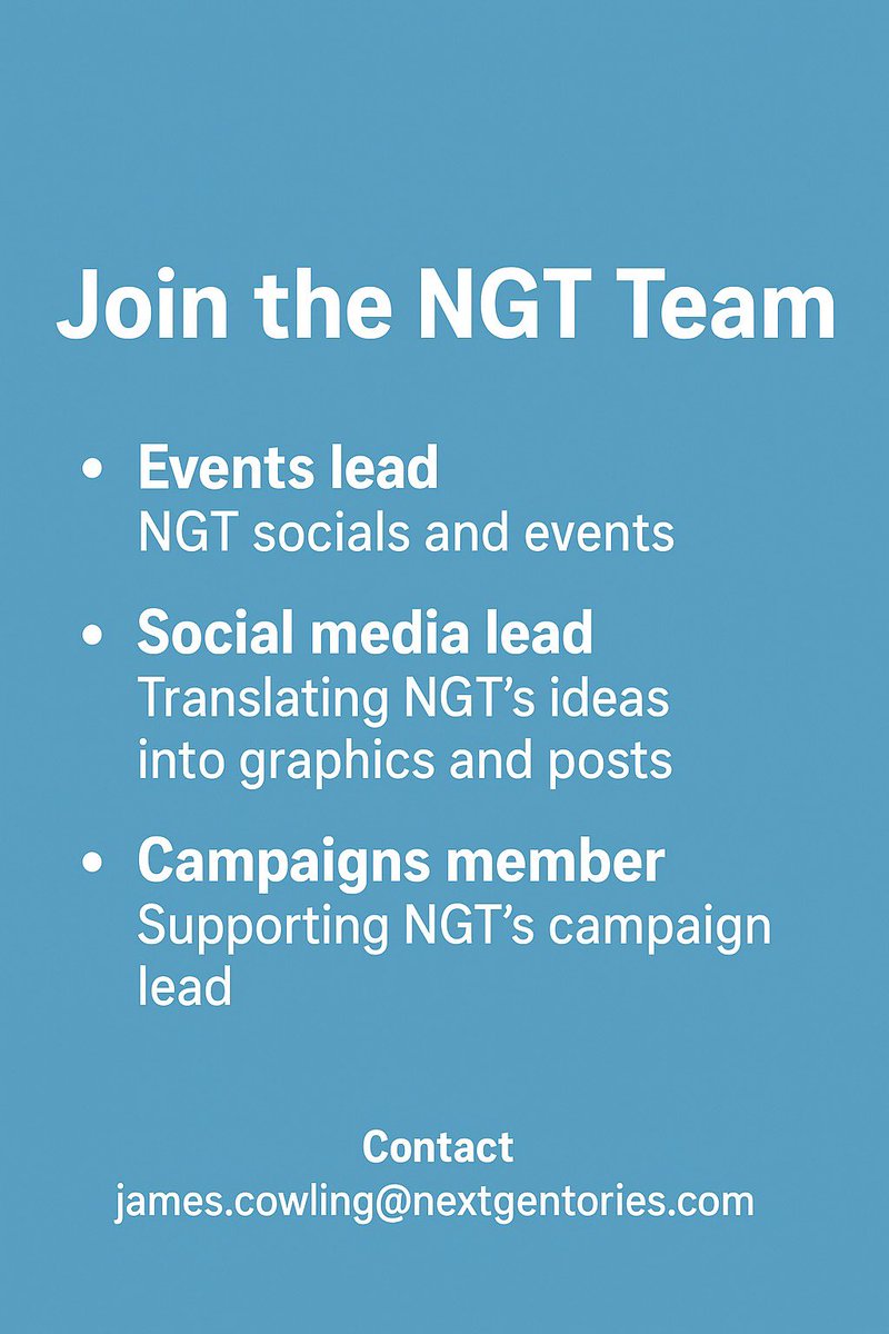 🚨In the new year we’ll be launching NGT 2.0🚨

If you’re keen to help drive the party forwards, get in touch👇