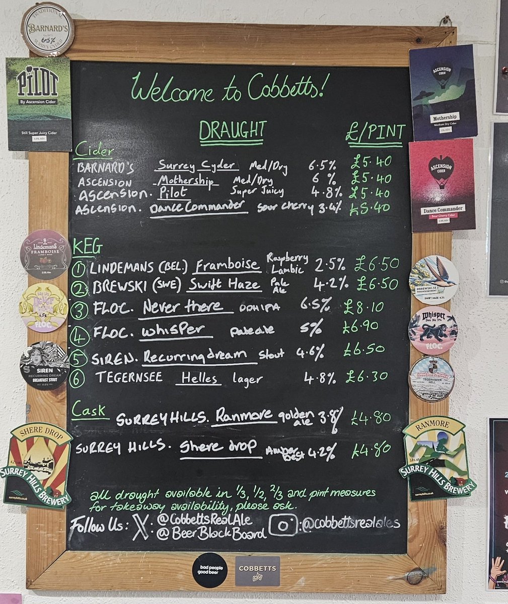 Cobbetts Beer Board tweet media