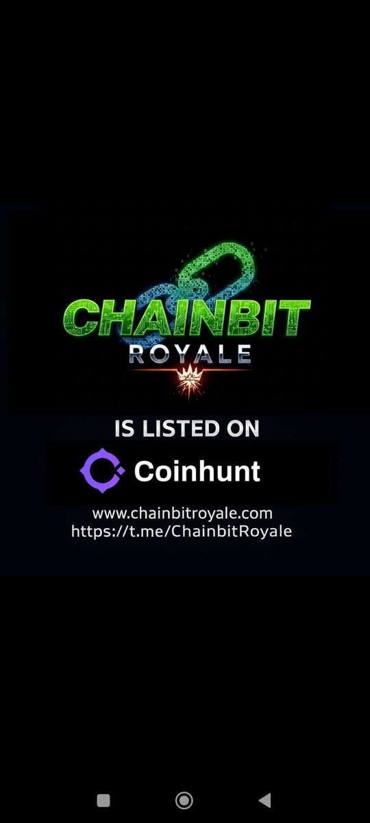 We are listed in coinhunt.