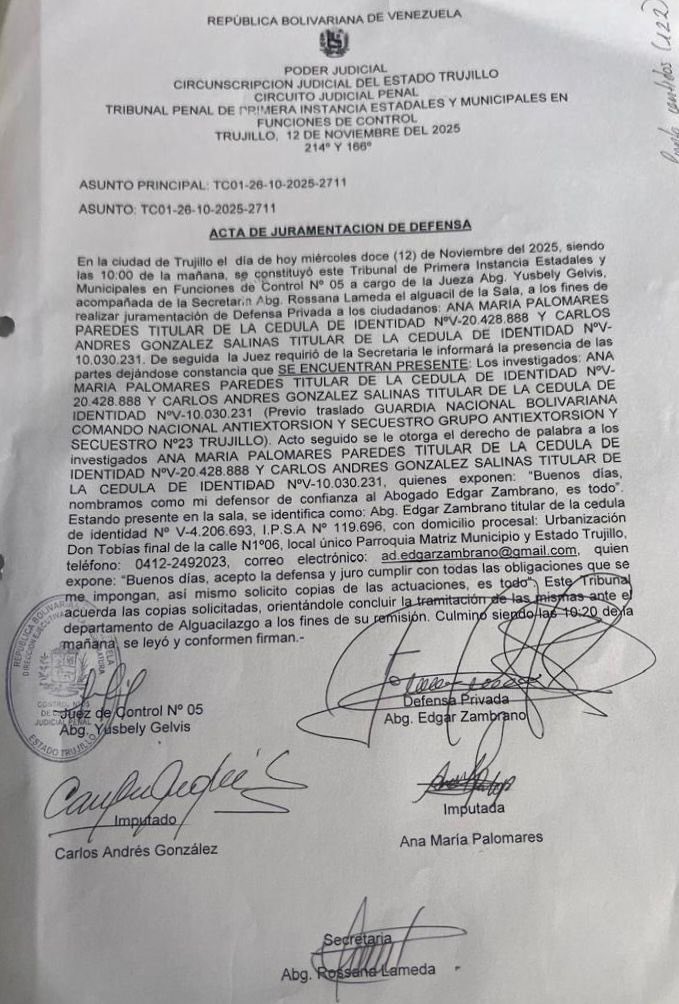 edgarzambranoad's tweet photo. Cumpliendo el mandato de CEN, @ADemocratica en Resistencia asumió en el Edo. Trujillo la defensa del Sec. General Carlos Andrés González y su esposa. AD fiel a su legado, constitución en mano, reclamamos libertad, derecho humano de primera generación. https://t.co/oP1ygUzDhl