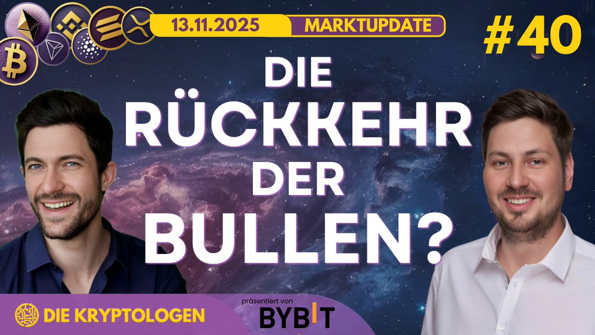 🚨📈 Marktupdate #40 – 13.11.2025

Die Stimmung hellt sich trotz eines Bitcoin Preises von 101.200 USD langsam wieder auf, aber die Unsicherheit im Markt bleibt hoch. Die Oktober-Krise ist verdaut, Positionierungen bereinigt: Selektive Risikobereitschaft kehrt zurück, doch BTC