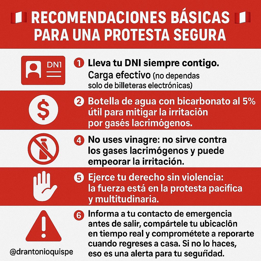 🇵🇪 ¡CONVOCATORIA para la ACTIVACIÓN del #14N a todos los BRIGADISTAS DEL PERÚ! 🚨

Mañana #14N el pueblo peruano volverá a las calles para defender su derecho constitucional a la protesta en el Gran Paro Nacional contra el #PactoMafioso que continúa destruyendo nuestra