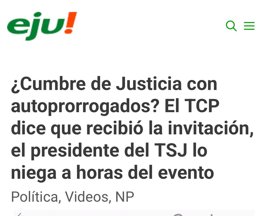 Jajaja parece que los auto prorrogados todo lo hacen de esa manera, ahora resulta que se auto invitaron q la cumbre de justicia entre el TSJ y el poder Ejecutivo