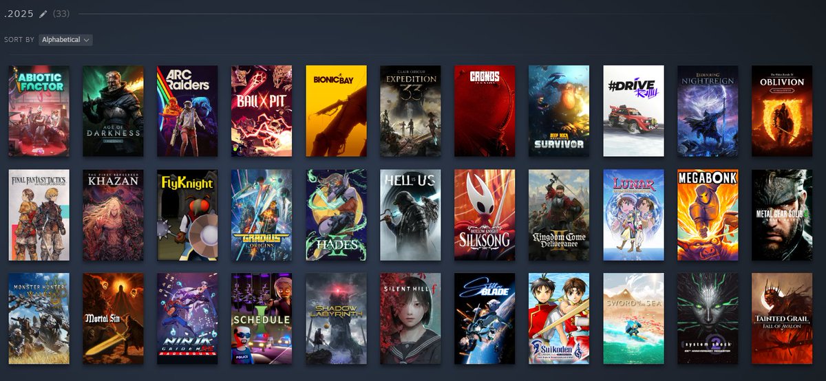 My 2025 in gaming so far. Its been nice. #Pcgaming