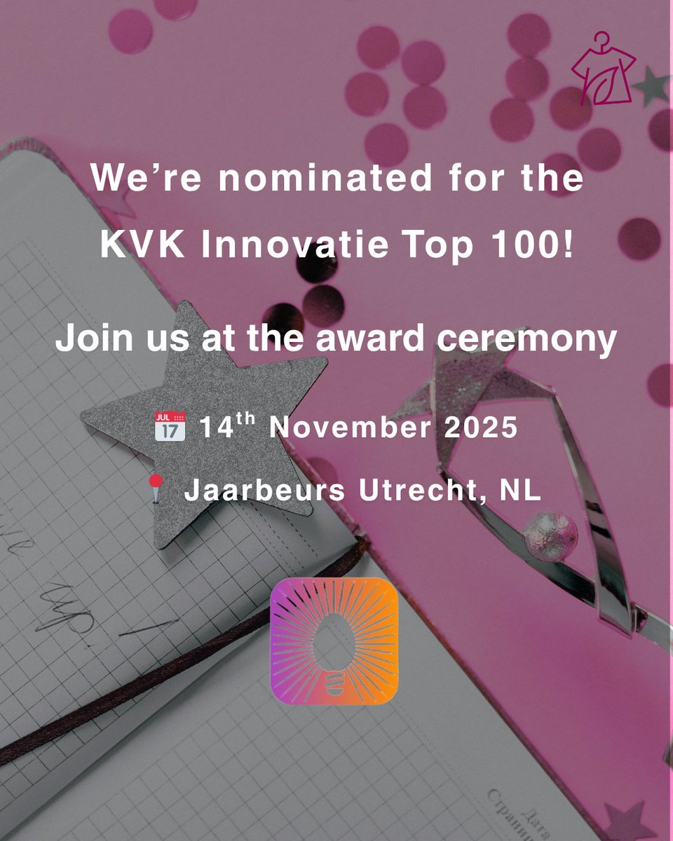 BioFashionTech's tweet image. We’re thrilled to be nominated for the #KVKInnovatieTop100! 

Join us at Jaarbeurs Utrecht on Nov 14 during #KVKOndernemersdagen as the most innovative SMEs in NL are revealed. 

#Innovation #Sustainability #KVKInnovatieTop100