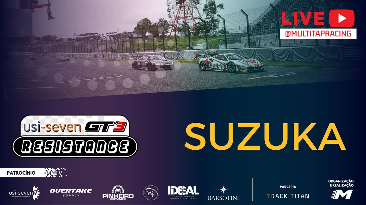 🔴ESTAMOS AO VIVO🔴

Chega mais que a quarta etapa da 🏁USI-SEVEN GT3 Resistance🏁 em Suzuka já começou. Acompanhe nossa transmissão 🔴AO VIVO🔴 com narração de Rodrigo Gatti🤩.

📆ASSISTA AGORA📆 -  youtube.com/live/_EeFUBhvu…

🚦MULTITAP RACING, A CASA DO ACC NOS CONSOLES🚦
