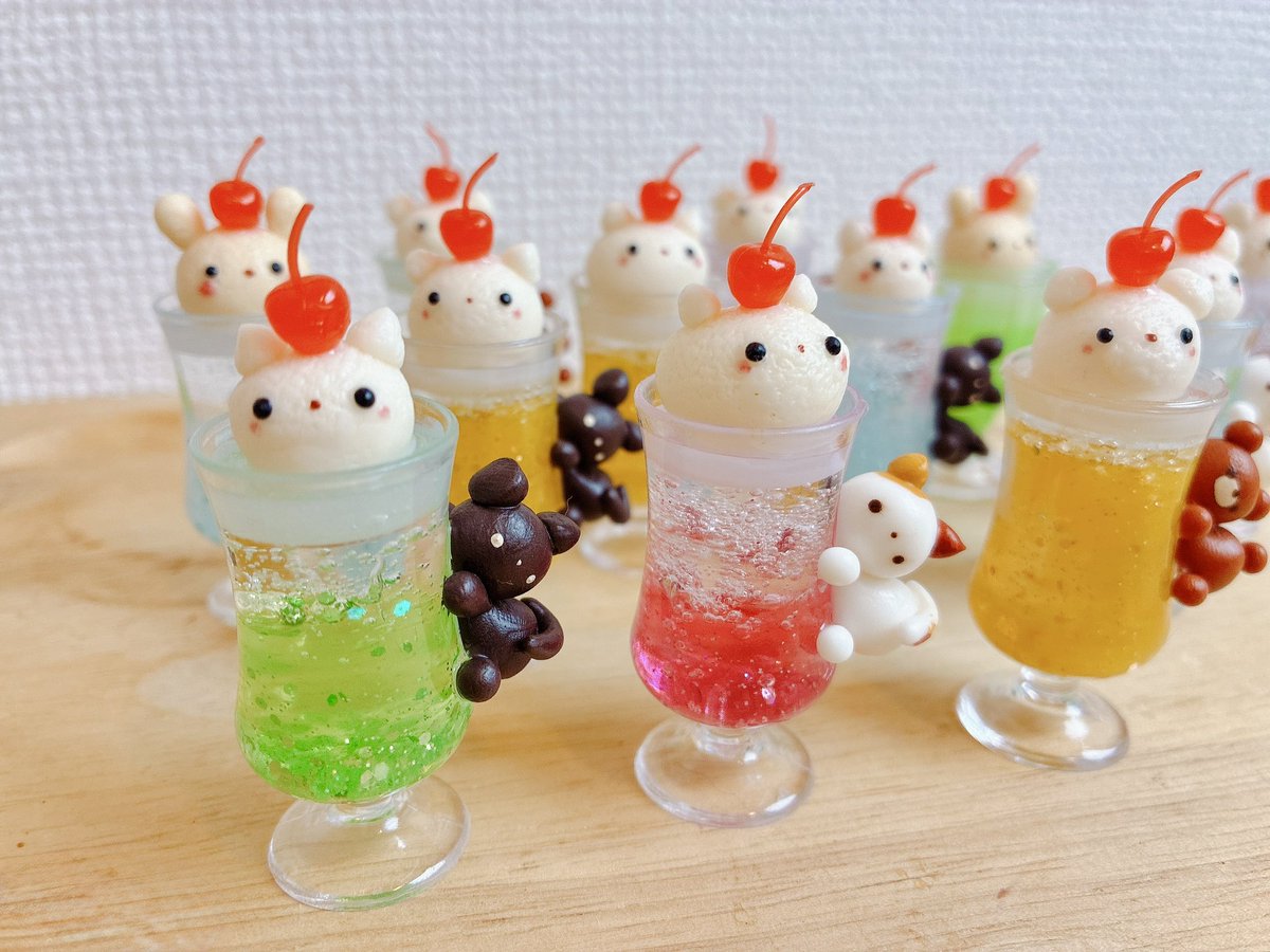 クリームソーダキーホルダー🍒
#デザフェス
#デザインフェスタ62