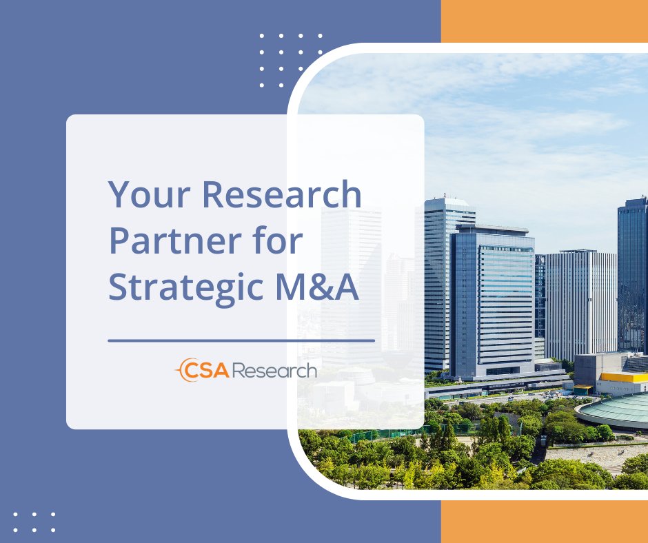 At CSA Research, we help language service leaders make informed M&amp;A decisions.
Our data-driven approach offers vetted opportunities and advisory to save time, cut risk, and build lasting value.

📩 Contact us for a private M&amp;A discussion:
 mergers.acquisitions@csa-research.com
