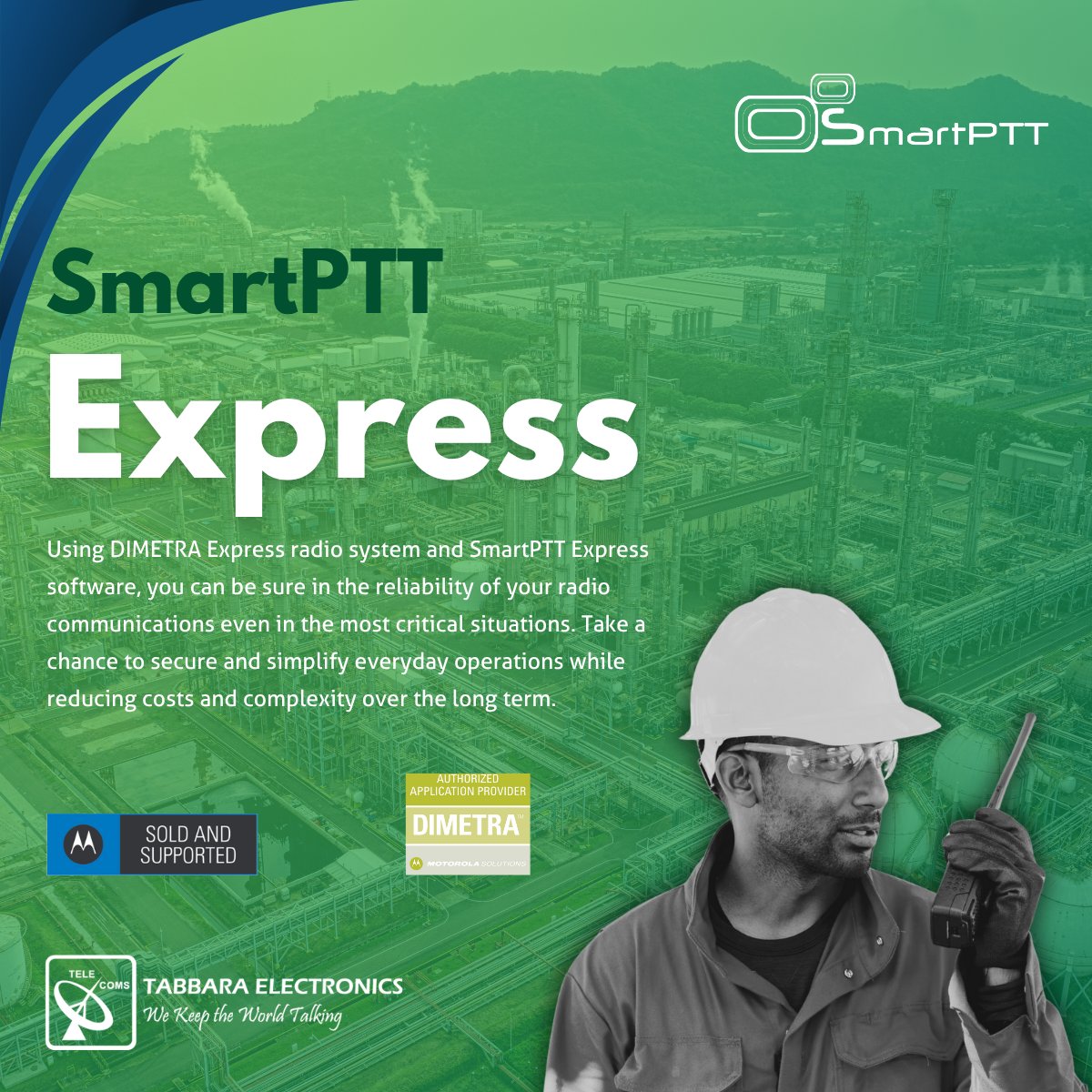 tabbarallc's tweet image. Seamless communication, enhanced safety, and operational efficiency—SmartPTT Express is the perfect dispatch solution for the oil &amp;amp; gas industry. 

#TabbaraElectronics #SmartPTT #motorolasolutions #dubai #uae #abudhabi 
#SmartPTT #OilAndGas 
#ملتزمون_ياوطن
#نتصدر_المشهد