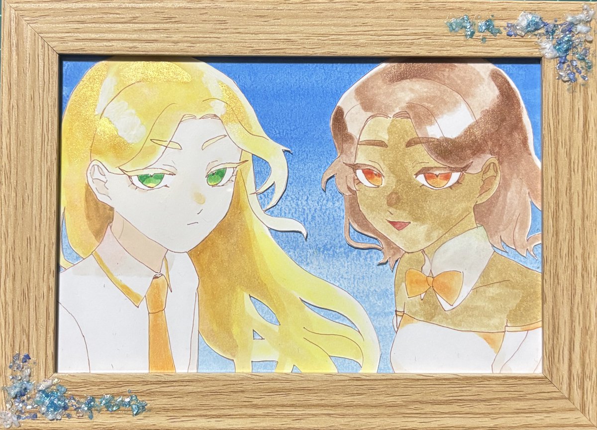 油絵　額装「ときめき」SM 原画