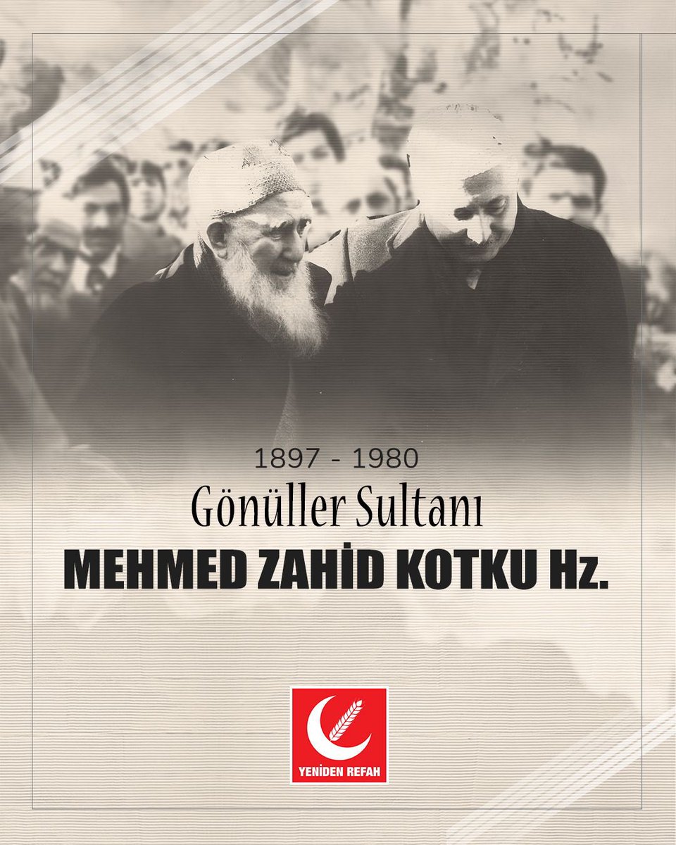 gencrefaharn's tweet photo. Gönüller Sultanı Mehmed Zahid Kotku Hazretleri’ni vefatının yıl dönümünde rahmet, minnet ve hürmetle yâd ediyoruz. https://t.co/JerdZVaifk