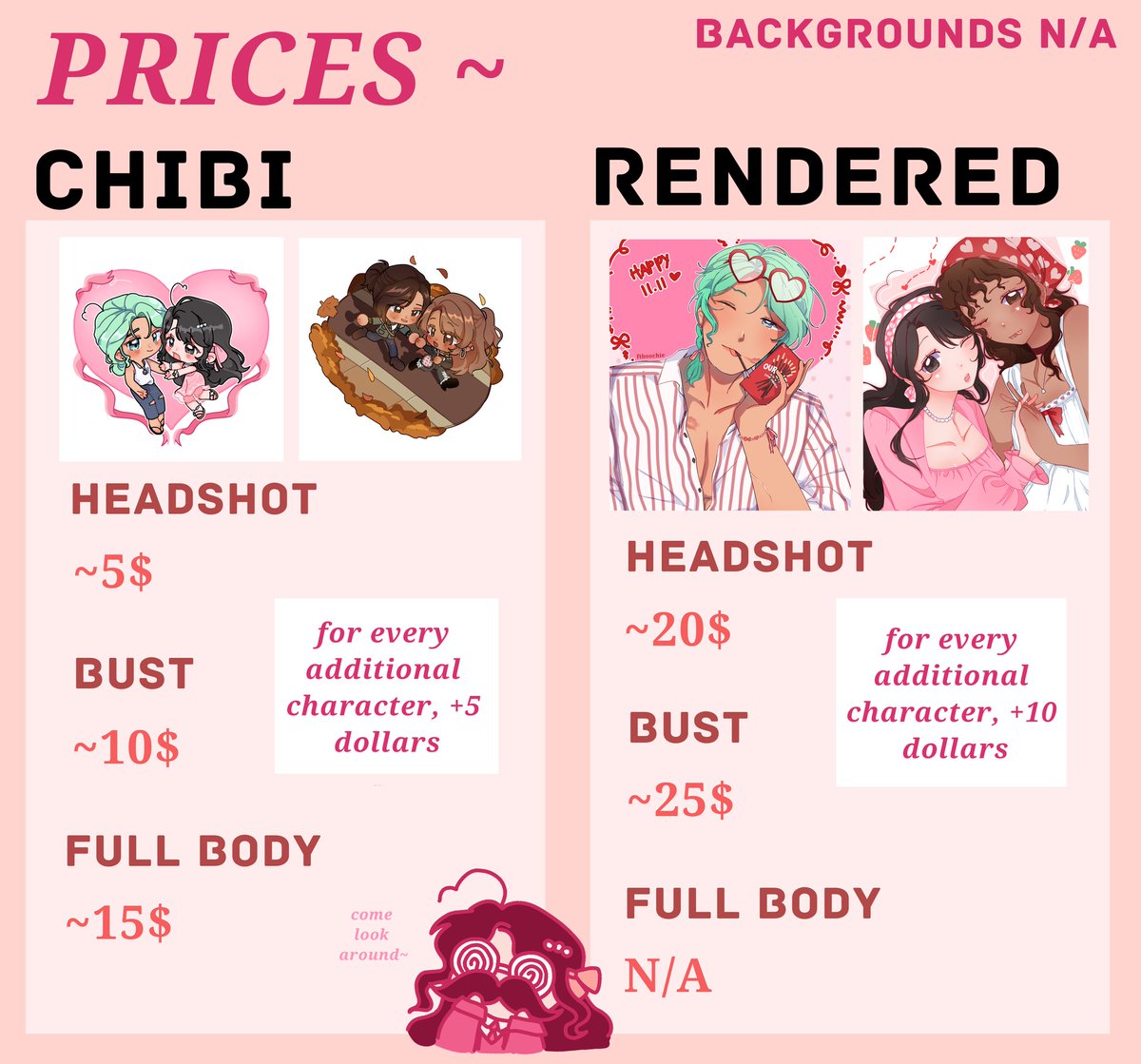 ftboochie's tweet image. Hello !!! I&apos;m opening my first ever c0mmissi0n for 7 slots! 🫶 The prices n art style are in the information below 👇 P@ypãl only, dm if interested :3