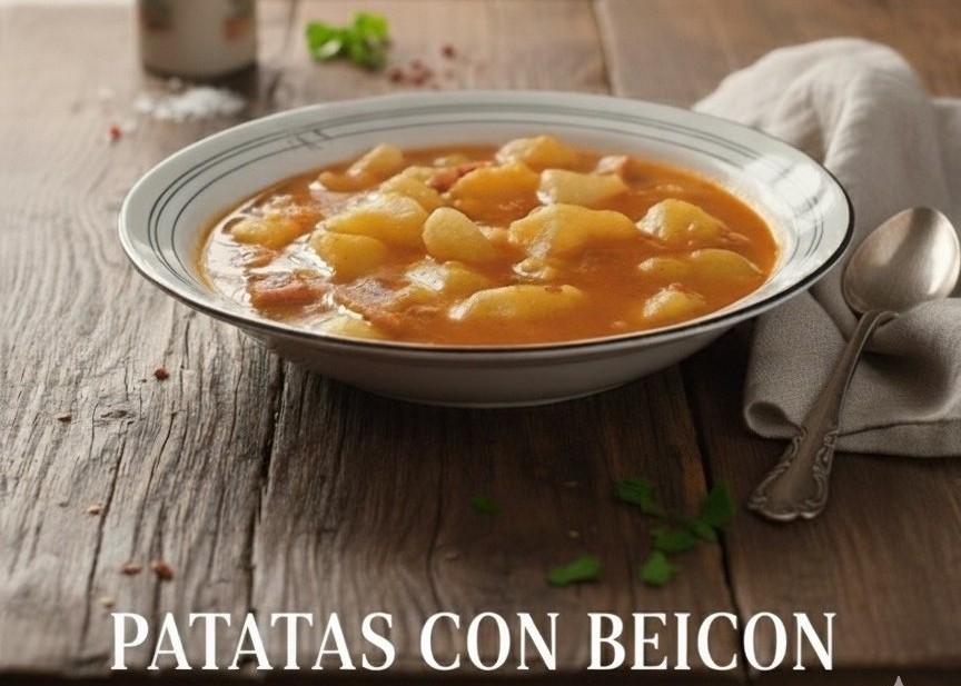 Pepadue66's tweet image. Patatas con beicon y esa salsita cremosa que no puedes dejar de mojar... ¡La receta de cuchara definitiva! 🥄 Y sí, la hacemos en la #Thermomix para más comodidad. 👉 Receta completa: 
recetaspepadue.es/patatas-con-be…
#RecetaFácil #ComidaCasera