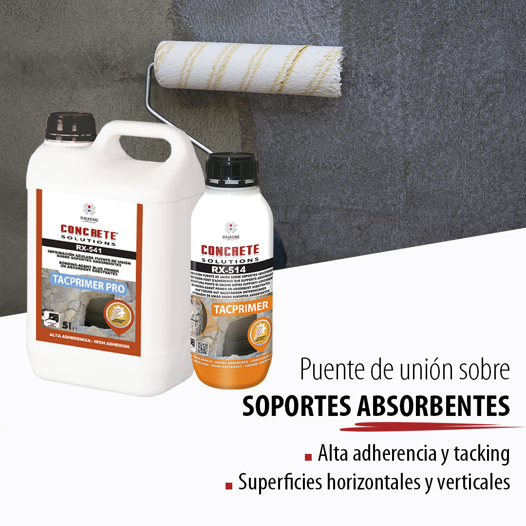 Los puentes de unión son productos esenciales en los procesos de revestimiento, ya que garantizan una óptima adherencia entre el soporte y el nuevo material aplicado, regulan la absorción, mejoran el rendimiento y aportan homogeneidad.