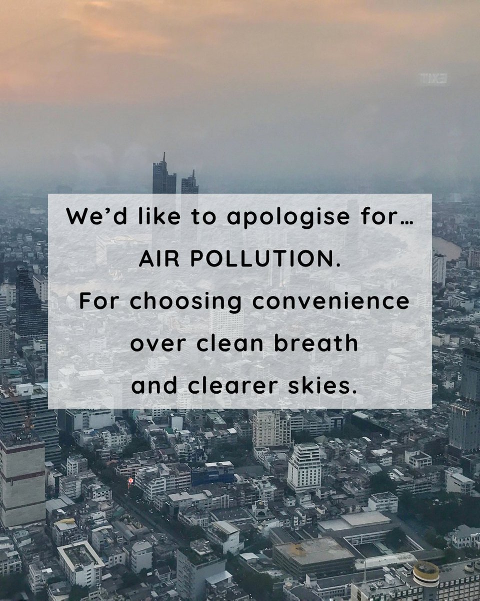 EcoKaari's tweet photo. We all owe the planet an apology: littering, plastic waste, deforestation, smog, and the daily habits we ignore.

What environmental habit should we apologise for next? 🌍👇

#Sustainability #ClimateAction #EcoKaari #EVENT #Trending #India https://t.co/AlhEj0jqiF