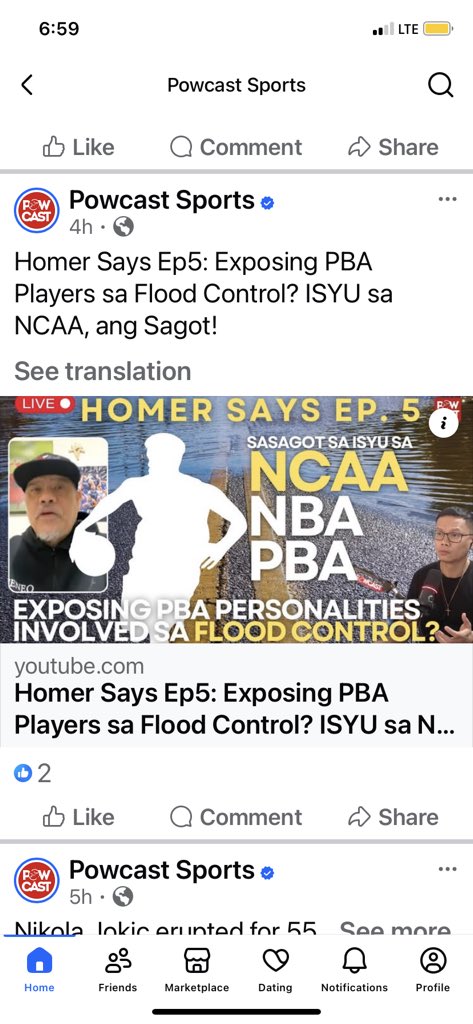 JUST IN:

My Homer Says Show Episode 5 is going live at 9 pm tonight.
(Thursday, Manila time)

Big update on PBA personalities allegedly involved in flood control projects.

See you at the FB page of Powcast Sports 🇵🇭🔥