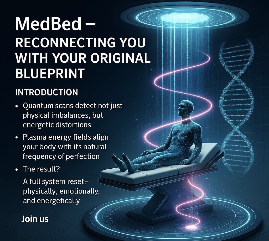 ARE YOU READY FOR MED BED?
HAVE YOU VISITED ONE YET?