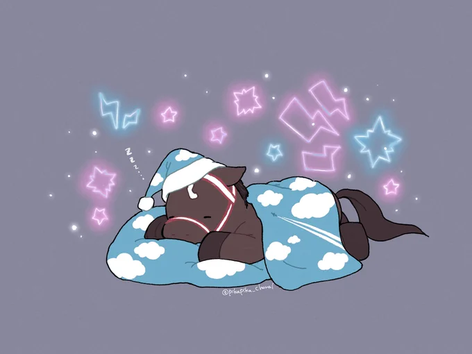 すやすやコントレイルです!