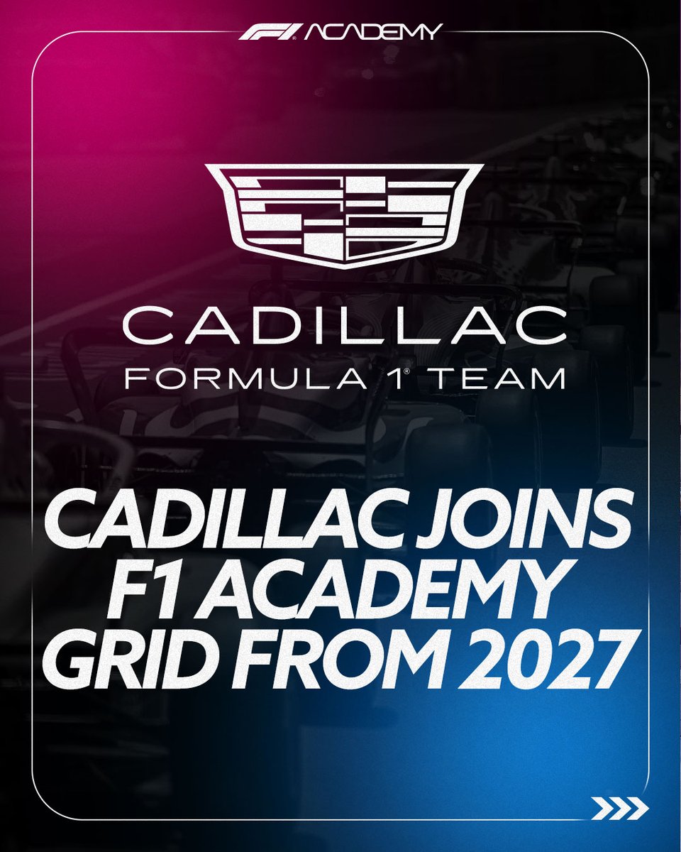 f1academy's tweet image. F1 Academy continues to drive forward in 2026. Here are the updates you need to know 👇

🤝 All 10 @F1 teams continue commitment
🏁 Cadillac F1 Team joins the grid from 2027
🏎️ From 2027, drivers may receive an exemption to compete for a third season
💪 More opportunity. More…