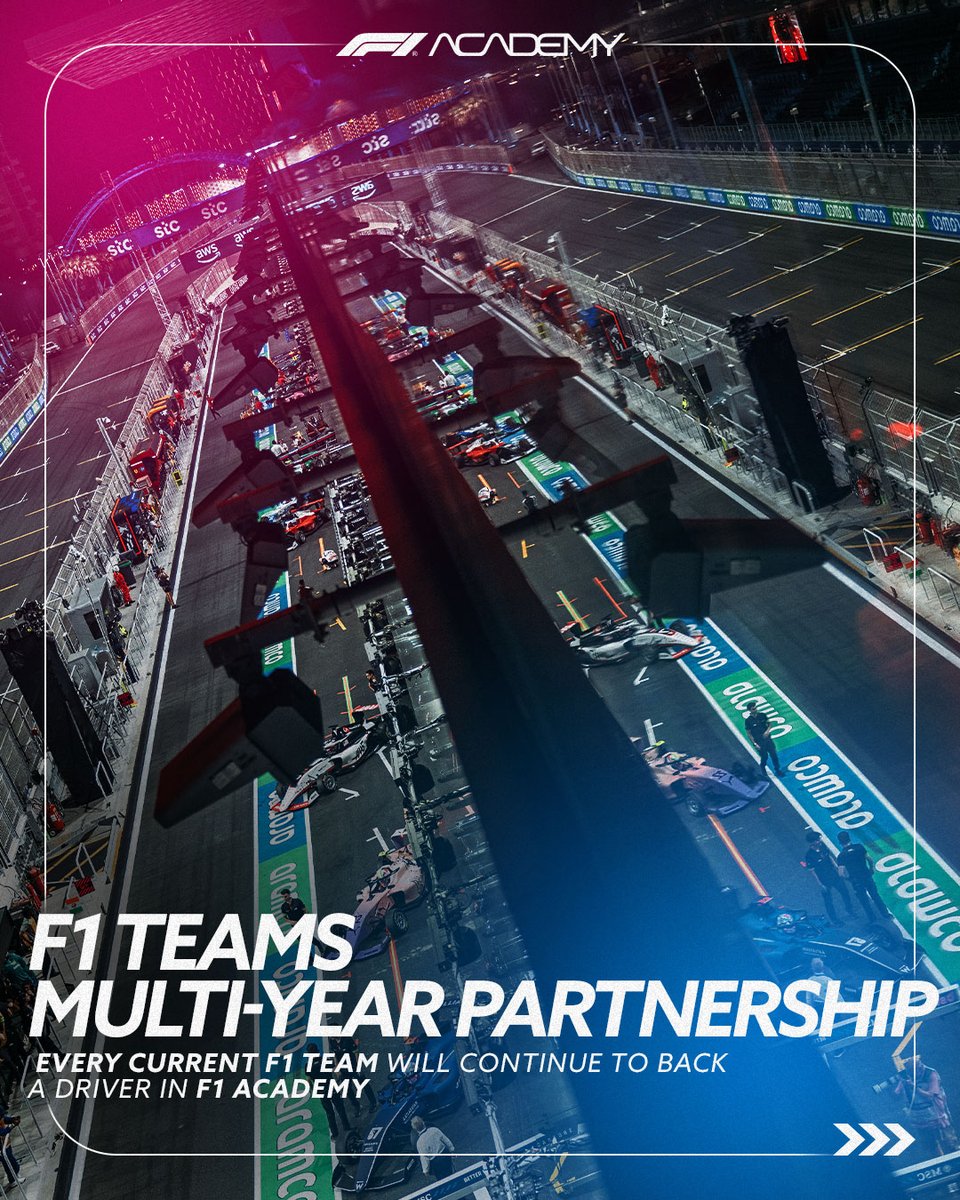 f1academy's tweet image. F1 Academy continues to drive forward in 2026. Here are the updates you need to know 👇

🤝 All 10 @F1 teams continue commitment
🏁 Cadillac F1 Team joins the grid from 2027
🏎️ From 2027, drivers may receive an exemption to compete for a third season
💪 More opportunity. More…
