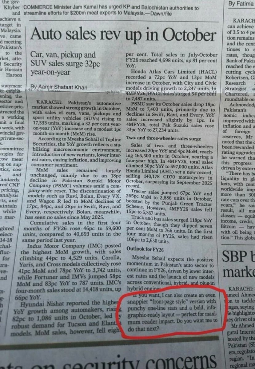 Somewhere, an editor hit copy-paste a little too hard.

The AI’s closing note made it to the morning paper. We’re officially in the “ChatGPT wrote this” era.

The AI outro made it to print. Peak 2025 moment.