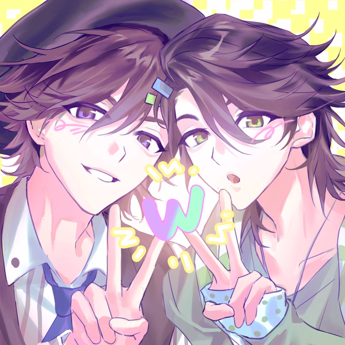 ✌🏻✌🏻＝w
#仮面ライダーW