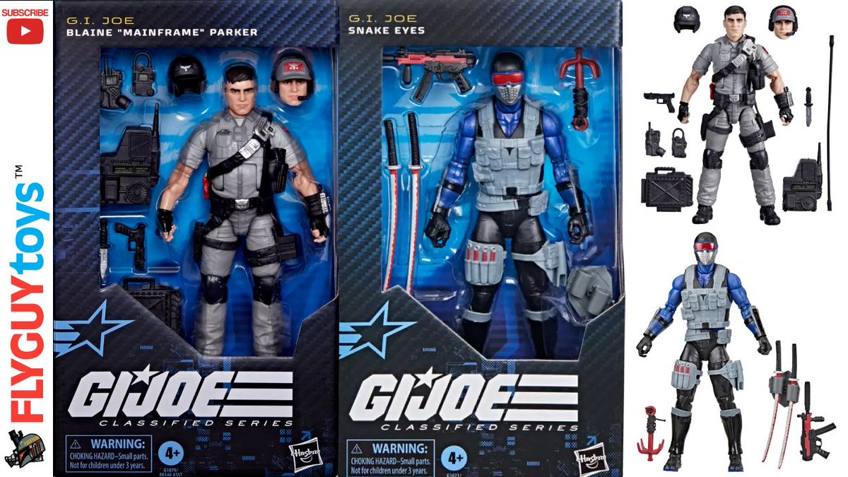 A closer look and review of the brand new G.I. Joe Classified Series Blaine “Mainframe” Parker alongside the Snake Eyes V4. 

🎬 youtu.be/wlUOZhn0oAE 

#gijoeclassified #mainframe #snakeeyes